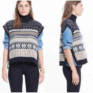 Madewell Womens Wool/Alpaca Blend Sweater Vest Cardigan XS
